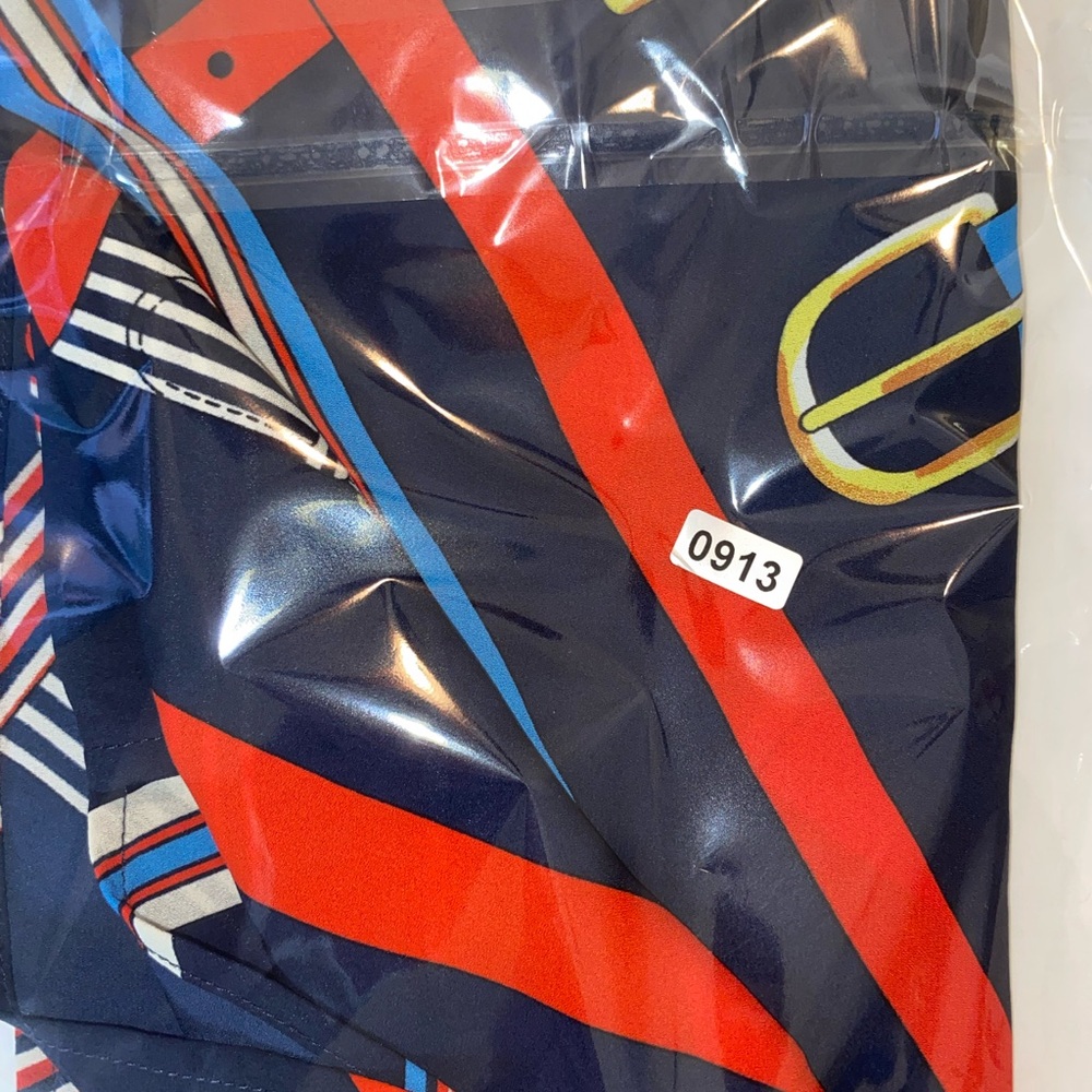 CAbi Women’s Navy and Multicolor Sleeveless Tank Top - Picture 6 of 6